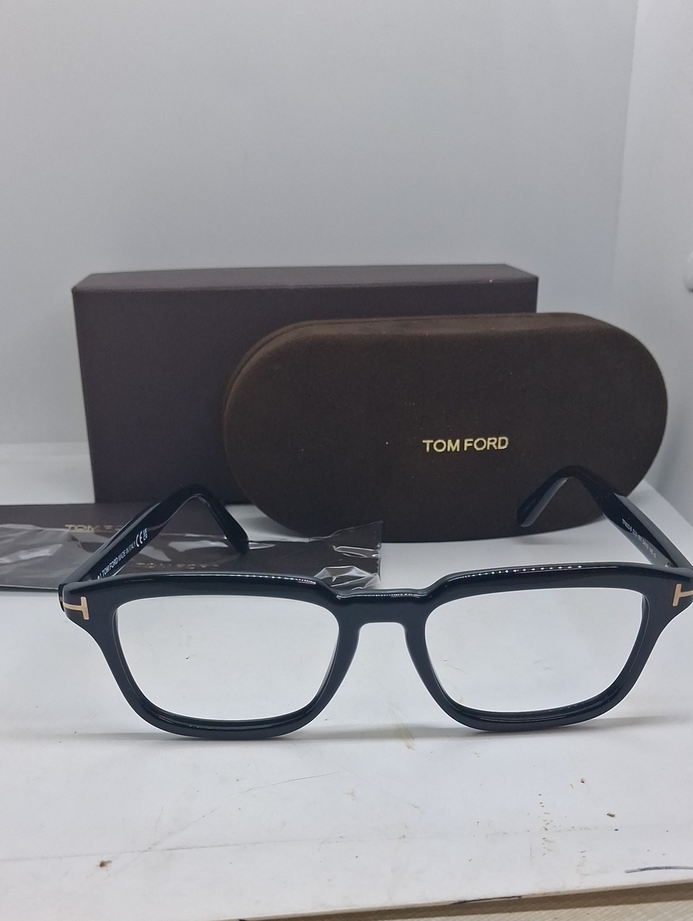 NWOT Rxable Tom Ford TF6032B Black Square Eyeglass Frames